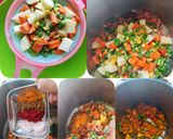 A picture of step 3 of Mixed Vegetables Masala Rice.