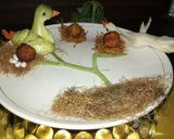 A picture of step 3 of Potato Cheese Balls on a Bird Nest.