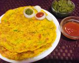 A picture of step 4 of Veg masala omelette.