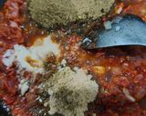 A picture of step 4 of Lasaniya batata.