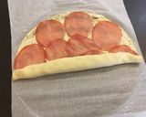 Une image de l'étape 2 de Feuilletés roulés bacon et Boursin.