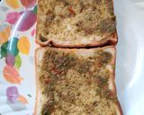 A picture of step 2 of No Fire Veg Sandwich...