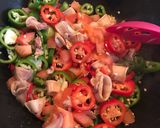 Foto langkah ke 3 dari resep Cumi asin sambel iris.
