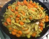 Une image de l'étape 14 de Carottes et fenouil au bouillon ail curcuma et thym du jardin.