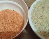 A picture of step 1 of Khichri.