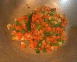 A picture of step 2 of Garlic Veg Soup.