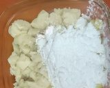 A picture of step 2 of Raw banana and Sweet Potato Hash Browns.
