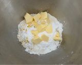 A picture of step 1 of Farro, Chocolate, and Apricot Pastiera.