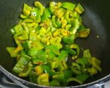 A picture of step 3 of Capsicum Besan ki Sabji.