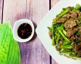 Hình bước làm 3 của món Thịt Bò Xào Rau Cần