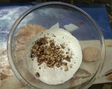 A picture of step 1 of Chocolate Walnut Slice.