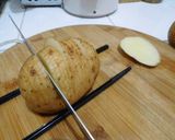 Foto langkah ke 1 dari resep Baked potato thousands sliced.