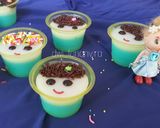 Foto langkah ke 3 dari resep 382. Puding Kribo Lucu.