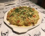 Une image de l'étape 11 de Flan de courgettes blanches aux poivrons rouges, fromage frais et herbes aromatiques.