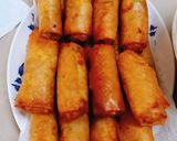 Hình bước làm 4 của món Chả giò bắp
