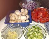 A picture of step 1 of Cheesy stuffed Mushroom.