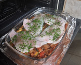 Foto del paso 5 de la receta: Dorada con verduras y almendras