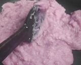 A picture of step 4 of Purple yam halwa with coconut milk.