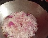A picture of step 2 of Mashed brinjals with bajra roti baingan ka bartha and bajre ki roti.