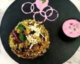 A picture of step 6 of Hyderabadi Biryani.
