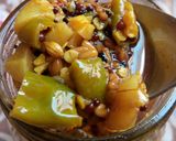 A picture of step 1 of Jhat_pat achaar.