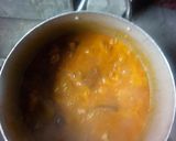 A picture of step 4 of Ogbono with okro soup.