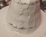 A picture of step 6 of Barbie doll cake.