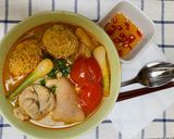 Hình bước làm 3 của món Bún riêu