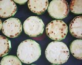 Une image de l'étape 1 de Flan courgettes tomates et mozzarella.