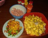 A picture of step 1 of Ngwaci Sausage #CHARITYRECIPE #4weekschallenge.