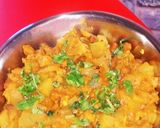 A picture of step 4 of Lauki Chana Masala.