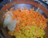 A picture of step 3 of Corn Tikki.
