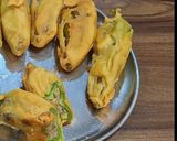 A picture of step 3 of Stuffed Mirchi Bhajiya (Stuffed Chili Fritters).