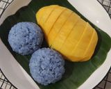 Foto langkah ke 5 dari resep 🥭Mango Sticky Rice with Butterfly Pea.