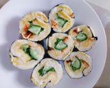 Hình bước làm 4 của món Sushi bánh mì