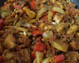 A picture of step 7 of Leftover grilled chicken karahi/kharahi (stir fried curry).