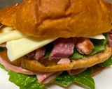 A picture of step 2 of Omu Sandwich (Sandwich wrapped with egg fry).