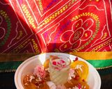 A picture of step 19 of Kesar jalebi.
