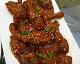 A picture of step 1 of Korean fried chicken.