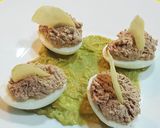 Foto del paso 7 de la receta Huevos rellenos con paté