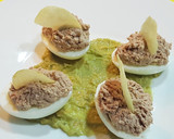 Foto del paso 7 de la receta: Huevos rellenos con paté