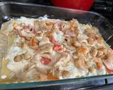 A picture of step 5 of Seafood Lasagna.