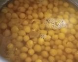 A picture of step 2 of Bengali street-style Ghugni chaat with special moshla.