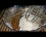 A picture of step 3 of Eggless chocolate cake in appam patra.