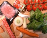A picture of step 2 of Spaghetti with Bolognese Meat Sauce.