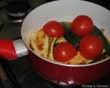 A picture of step 7 of Persian zucchini stew.