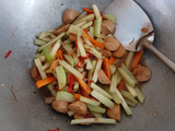 Tumis labu siam wortel