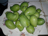 Mangos sazonados en miel de dulce de panela