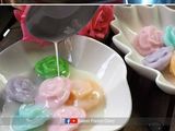 บัวลอย 5 สี เพิ่มลูกเล่นเป็นลายกุหลาบ