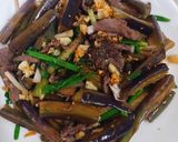Hình bước làm 3 của món Cà tím xào